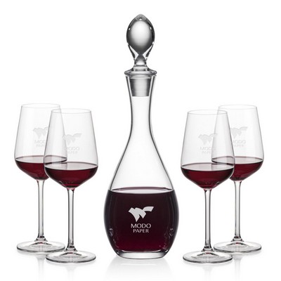 Malvern Decanter & 4 Elderwood Wine