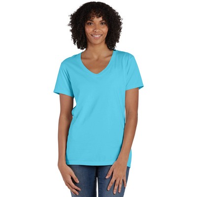 COMFORT WASH Ladies' V-Neck T-Shirt