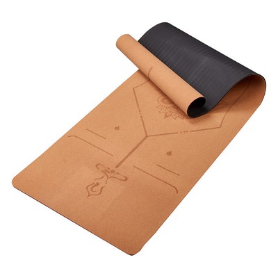 Sweat Proof Durable Cork Yoga Mat