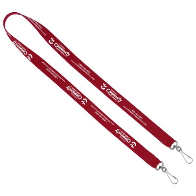 3/4" Nylon DOUBLE ENDED Lanyard