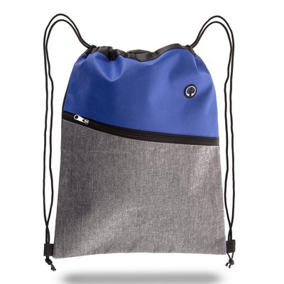 Two tone Drawstring Cinch Bag - Printed (Colors)