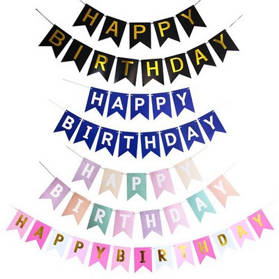 Customizable Happy Birthday Banner