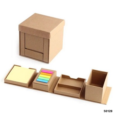 Square Cube Stationery Set Pen Holder Sticky Note Memo Pad Set