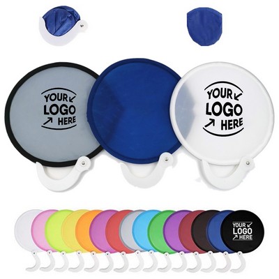 Portable Folding Nylon Disc Fan w/Handle