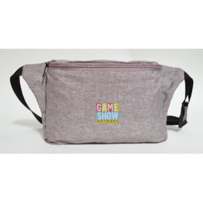 Dye Sublimation Waist Bag 2 Zipper 13" X 7" & Custom Logo