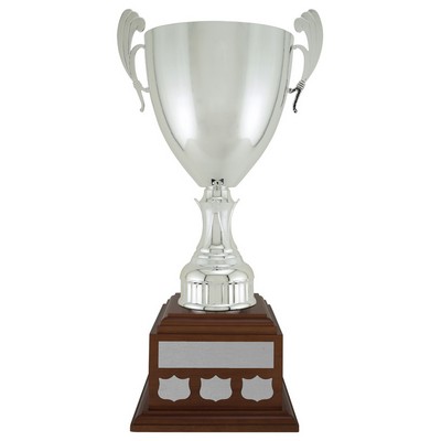 Clarrington Cup - Walnut Finish Base - Silver, Award Trophy, 207/"