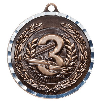 3rd Bronze Diamond Cut Medal