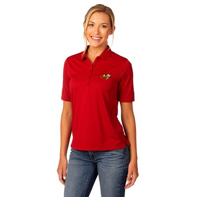 Zorrel® Ladies' Rockhurst Syntrel™ Jacquard Stripe Polo Shirt