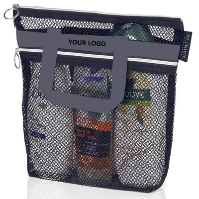 Shower Bag Tote Mesh Caddy Toiletry Organizer