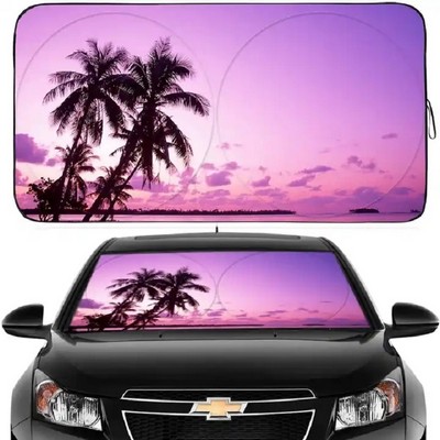 Full Printing Folding Car Visor Windshield Sun Shade