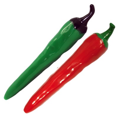 Green Jalapeño & Red Chili Pepper Clicker Pen