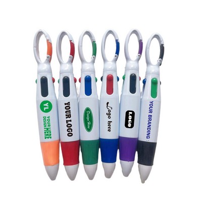 4-in-1 Multicolor Retractable Ballpoint Pen