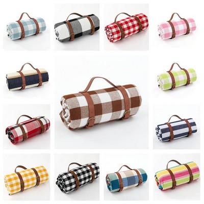 Oxford Waterproof Roll Up Picnic Blanket