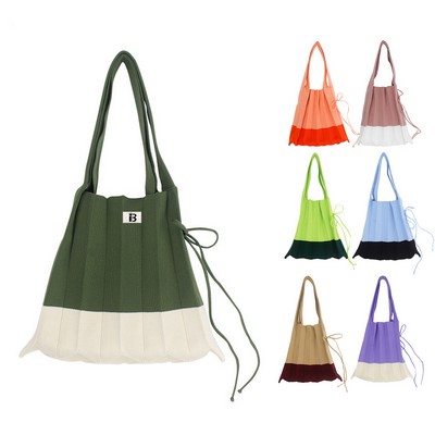 Pleats Knit Bag