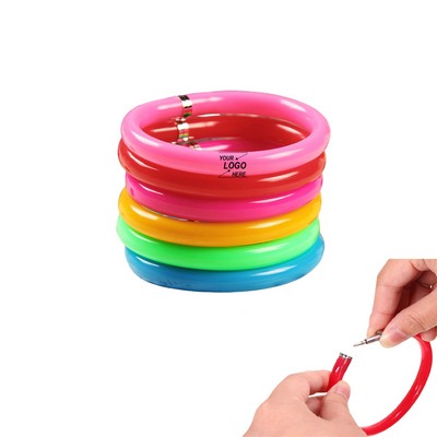 Wearable Silicone Ballpoint Pen Bracelet