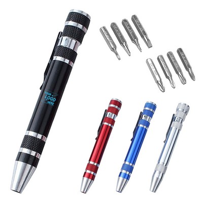 8-in-1 Multi-function Aluminum Pen Tool Kit