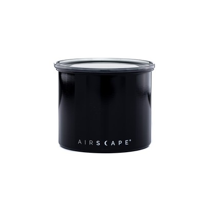 4" Obsidian Black Airscape® Coffee Canister Classic