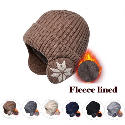 Winter Warm Beanies Head Cover Fluffy Hat