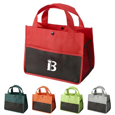 Mini Snap Non-Woven Lunch Tote Bag