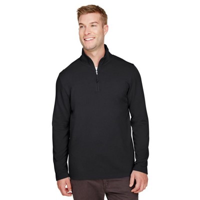 UltraClub Men's Coastal Pique Fleece Quarter-Zip