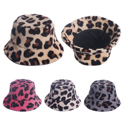 Winter Plush Fuzzy Bucket Hat