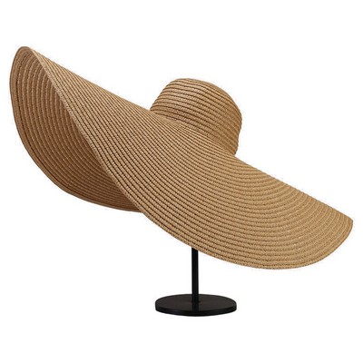 Oversized Beach Straw Hat for Women