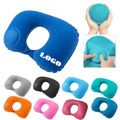 Air Pump Inflatable Travel Pillow