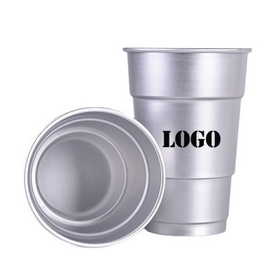 16 OZ Reusable Aluminum Beer Mug Cups