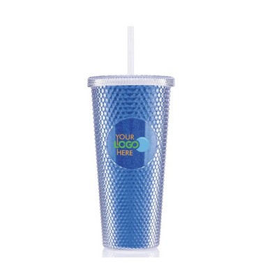 Glitter Tumbler with Straw