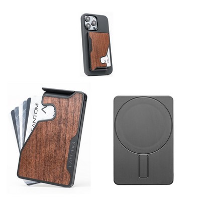 Fantom M Wallet, Extra Slim, Walnut, With MagSafe Sticker