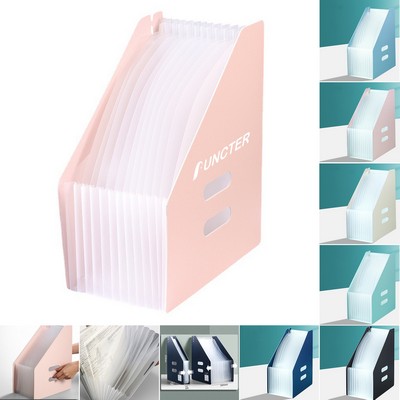 Letter Size Expanding File Folder 13 Pockets File Folder Desktop File Organizer Office File Holder