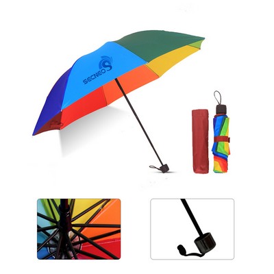 Pride Rainbow Folding Umbrella