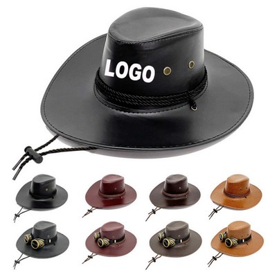 PU Leather Cowboy Hat