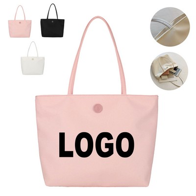 Versatile Nylon Oxford Shoulder Tote Bag