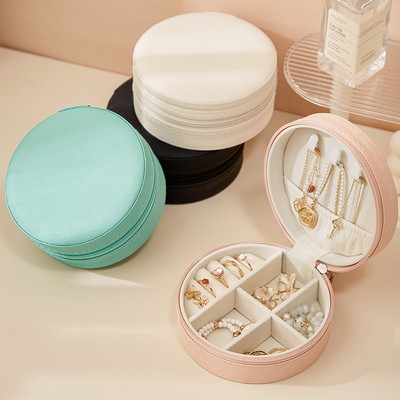 Portable Jewelry Box Earrings Rings Necklaces Tiny Jewelry Box Mini Compact Jewelry Box