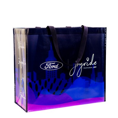 Top-Tier Full-Color Laminated Promotional Tradeshow Bag 18"x15"x8"