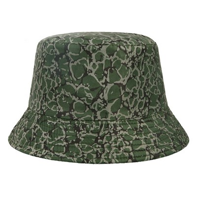 #2 Geometric Tie-dye Flower Pattern Basin Cap Bucket Hat