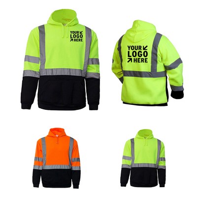 Safty High Visibility Hooded Sweatshirt