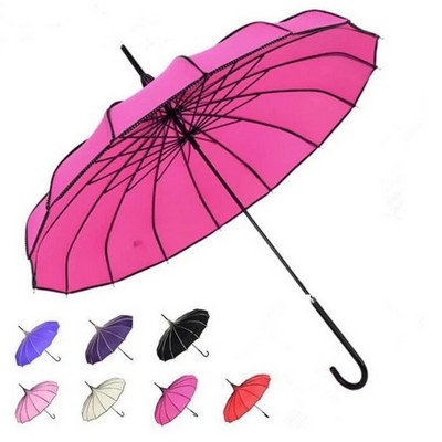 44" Pongee Fabric Retro Pagoda Parasol Umbrella (Low MOQ)