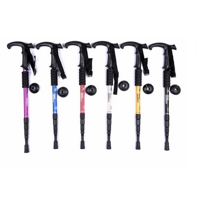 Adjustable Hiking Poles Natural Anti-Sweat Grips All Terrain