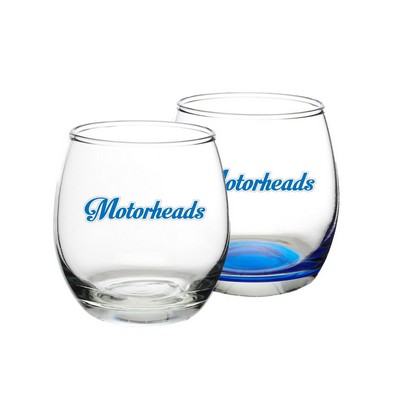 11.5 oz. Mikonos Cobalt Blue Stemless Glasses W/ Custom Logo