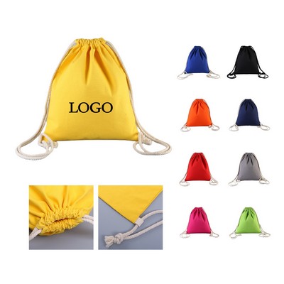 Canvas drawstring bag