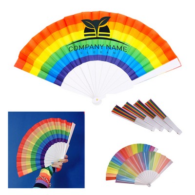 Pride Rainbow Fan