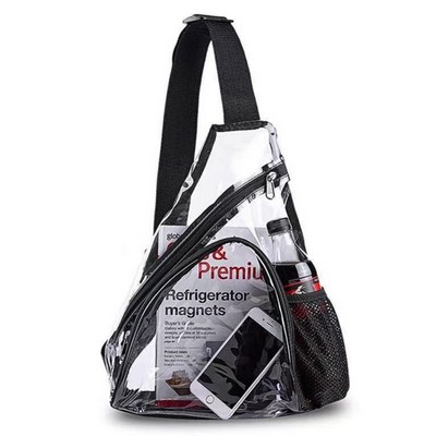 Transparent PVC Sling Backpack