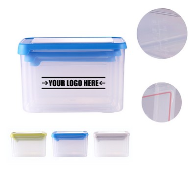 3-Piece Transparent Lunch Boxes Food Storage Containers