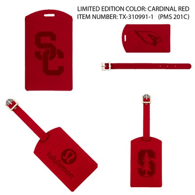 iPosh PU Leather Luggage Tag (LIMITED EDITION CARDINAL RED COLOR)