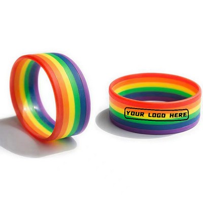 Rainbow Silicone WristBands