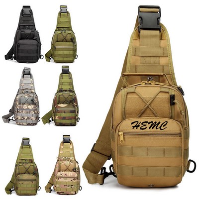 Tactical Sling Backpack Shoulder Chest Bag Diagonal Crossbody Daypack Sling Pack