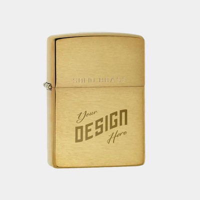 Zippo® Windproof Classic Brushed Brass Lighter