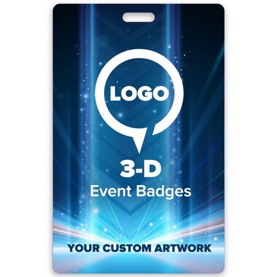 Lenticular 3D Event Badges (3"x4")